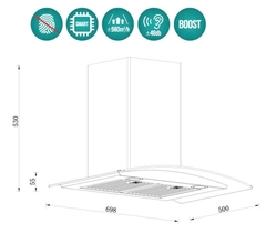 Máy Hút Mùi GRANDX GX H70C55B