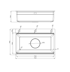 Chậu rửa bát NoBiNox  NJ560D