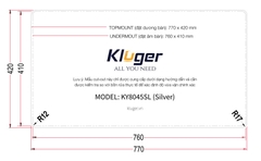 Chậu rửa bát Kluger  KY8045SL Plus