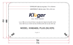 Chậu rửa bát Kluger KH8048SL Plus