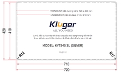 Chậu rửa bát Kluger KY7545SL Plus