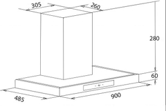 Máy Hút Mùi Chefs  EH-R107E9