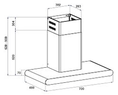 Máy hút mùi Chefs EH-R106E7D