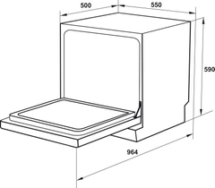 Máy Rửa Chén Độc Lập Hafele HDW-T5551B  538.21.340