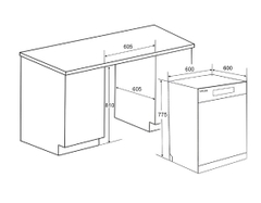 Máy rửa chén Spelier SP 775 DW-S