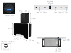 Máy Hút Mùi Hafele HH-WVGS90A 533.80.203