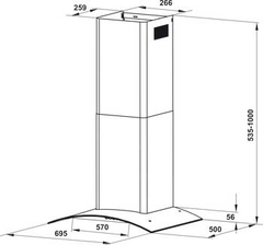 Máy hút mùi Hafele HH-WT70A 533.86.807