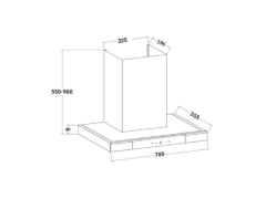 MÁY HÚT MÙI FANDI ECPR70