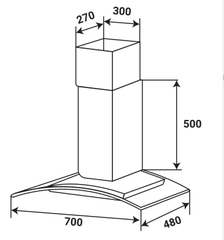 MÁY HÚT MÙI KAFF KF-GBT 7007