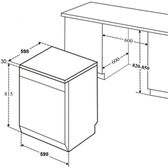 Máy rửa bát Eurogold EUW86TL16BT