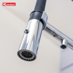 Vòi rửa bát Konox 3 đường nước Combi Chrome