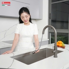 Vòi rửa bát Konox Venice Gun Metal