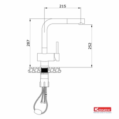 Vòi rửa bát Konox KN1337