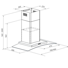 Máy hút mùi EUROSUN EH-90AF81S