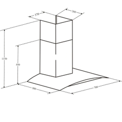 Máy hút mùi EUROSUN EH-70K06S