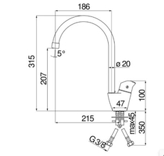Vòi rửa bát NoBiNox BLUES NB188