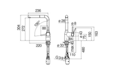 Vòi rửa bát NoBiNox MANIA NB215T
