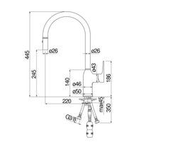 Vòi rửa bát NoBiNox RING NB130LTB