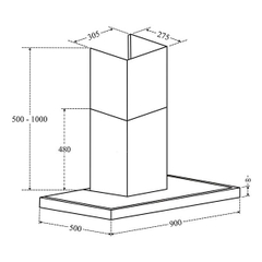 MÁY HÚT MÙI FANDI FD-FL 90A