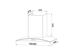Máy hút mùi Fandi FD-BQ70/90