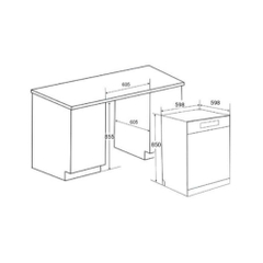 MÁY RỬA BÁT FANDI DW14EU-G