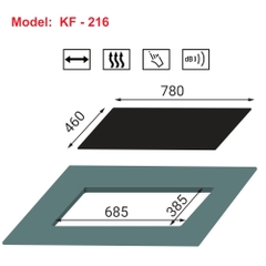BẾP GAS KAFF KF 216