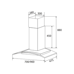 Máy Hút Mùi KAFF KF GB706