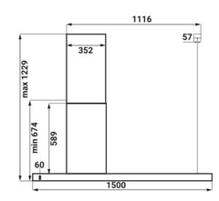Máy Hút Mùi KAFF KF IS1500S LUX