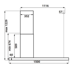 Máy Hút Mùi KAFF KF IS1500B LUX