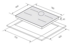 Bếp từ  3 vùng nấu GrandX GX IH736Lux