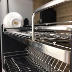 Giá Bát Đĩa Nâng Hạ INOX 304 Nan Oval EPV9070PRO (EPO9370LX) Eurogold
