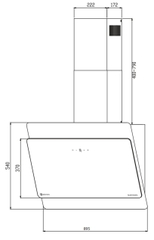 Máy Hút mùi Buchen BU89DWB