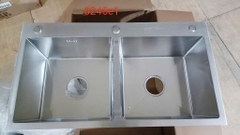 Chậu rửa bát inox 2 hố GROB GS304-8245E1
