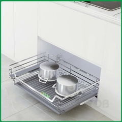 KỆ ĐỰNG XOONG NỒI INOX SUS304 NAN DẸT GROB GB304-90