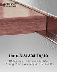 CHẬU RỬA BÁT 2 HỐ NOBINOX LIKEN NL700