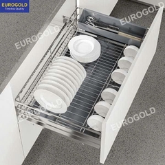 Giá Xoong Nồi,bát Đĩa INOX 304 Nan Dẹt EP90 (EPD7290VX) Eurogold