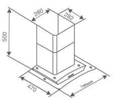 Máy hút mùi kính cong Canzy CZ-3890Q