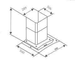 Máy hút mùi kính cong Canzy CZ 9990S