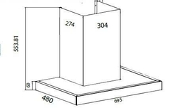 Máy hút mùi chữ T Canzy CZ PRO333SG