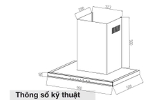 Máy hút mùi chữ T Canzy CZ TS900SS