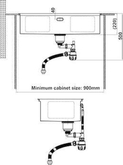 CHẬU INOX Hafele WS R0 HS24-SSN1S-8644_SILVER 567.24.477