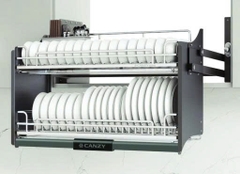 Giá bát đĩa nâng hạ tủ trên nan Oval Canzy CZO-6005-900