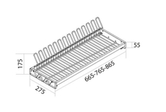 Giá bát đĩa cố định tủ trên nan Oval Canzy CZO-6006-700