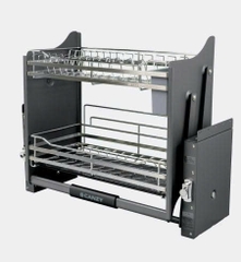 Giá bát đĩa nâng hạ tủ trên nan Dẹt Canzy CZF-5005-700