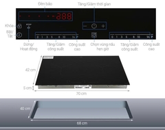 Bếp từ đôi lắp âm Electrolux EHI7260BB