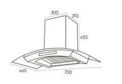 Máy hút mùi kính cong Canzy CZ ML8-70DC