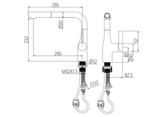Vòi Rửa Bát Dây Rút NOBINOX JAPA NX996 - Tặng bộ nồi 4 món