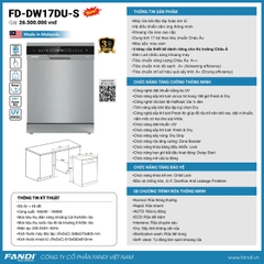 Máy Rửa Bát FANDI FD-DW17DU-S