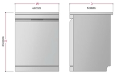 Máy rửa bát độc lập LG LDN14BLA5