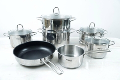 Bộ nồi inox 7 món Chefs Wilford WF7Plus cao cấp